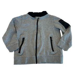 10/20$ toddler grey & black zip up size 4T